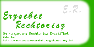 erzsebet rechtorisz business card